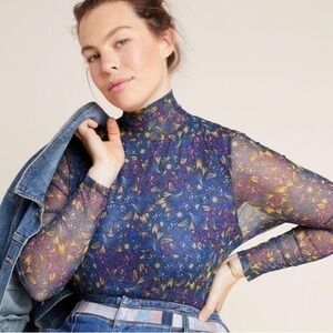 Anthropology Sheer Top